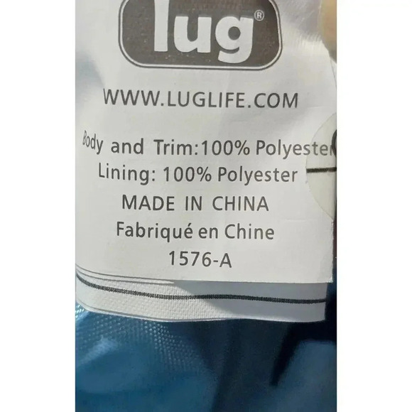 Lug Ranger Crossbody Shoulder Bag White Blue Ikat Print Travel Packable - Picture 14 of 14